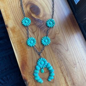 Sookie Sookie turquoise squash blossom necklace